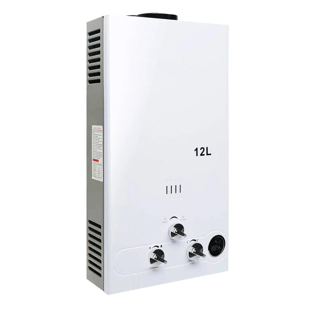 12L Tankless Water Heater LPG Liquid Propane Gas Instant Hot Boiler with Digital Display W63539