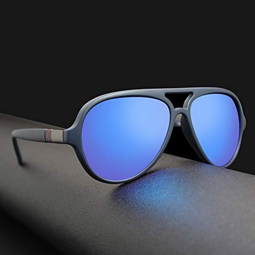 Polarized Plastic Lightweight Double Bridge Frame UV Protection Sunglasses U4013