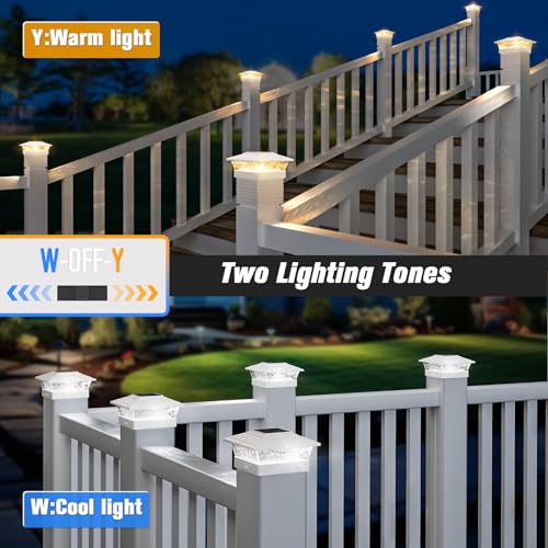 12 Pack Solar Post Cap Lights for 4x4 Posts M589