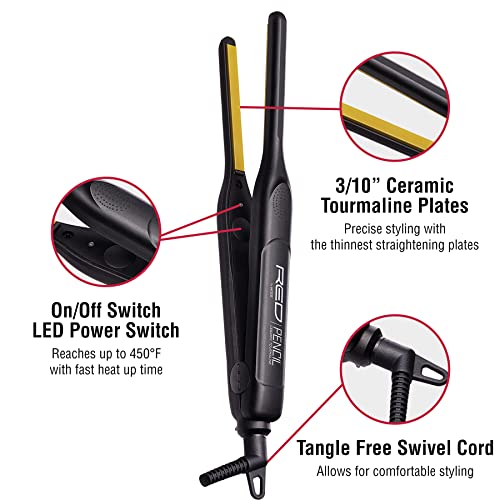 0.3 Inch Ceramic Flat Iron Hair Straightener L4374