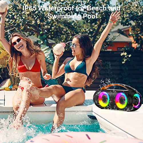 Portable Bluetooth Speaker with Subwoofer, IP65 Waterproof J71841
