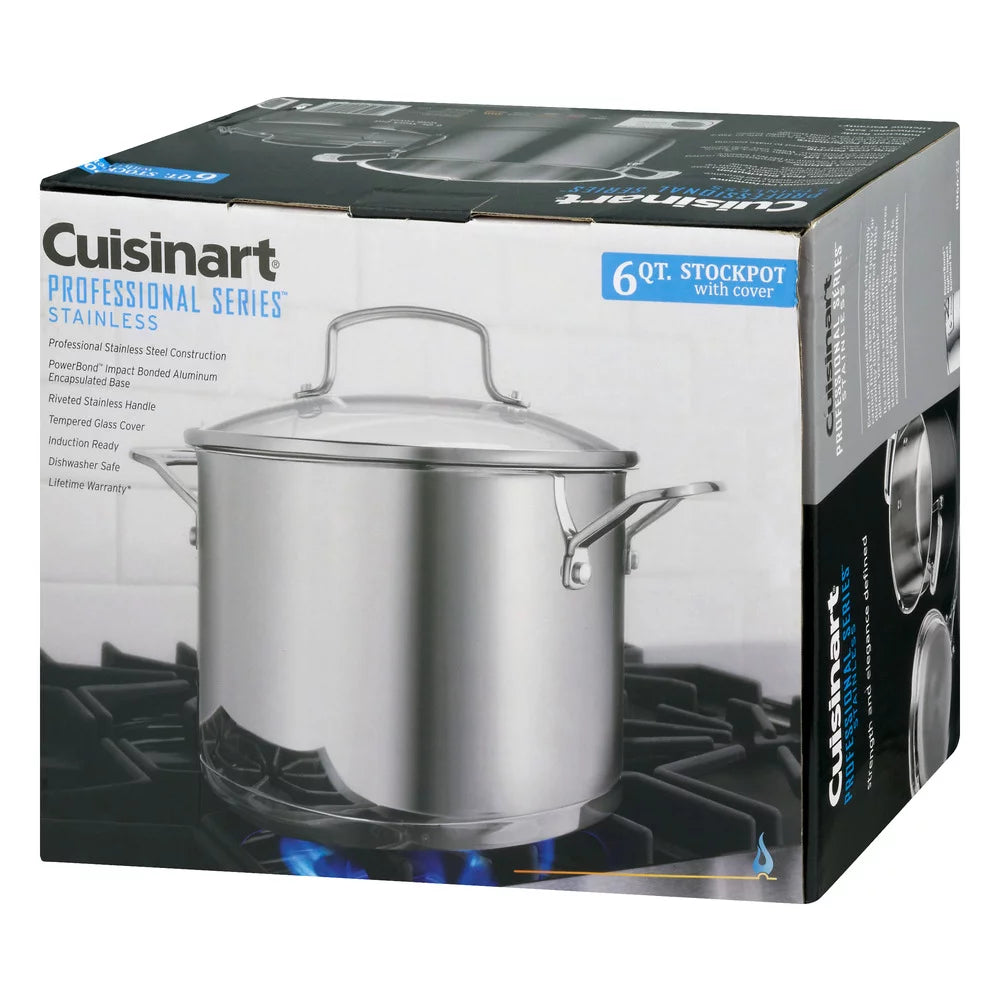 6 QT Stainless Stockpot with Cover Y782