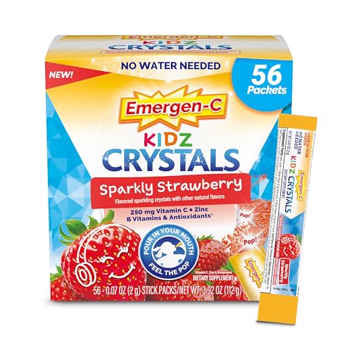 56 Stick Packs Sparkly Strawberry Immune Support Supplement with Vitamin C T257
