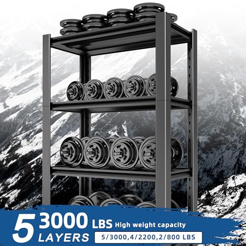5-Tier Adjustable Metal Garage Shelving Unit U360
