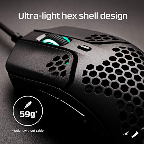 Ultra-Lightweight 59g Gaming Mouse Black/Red S693503