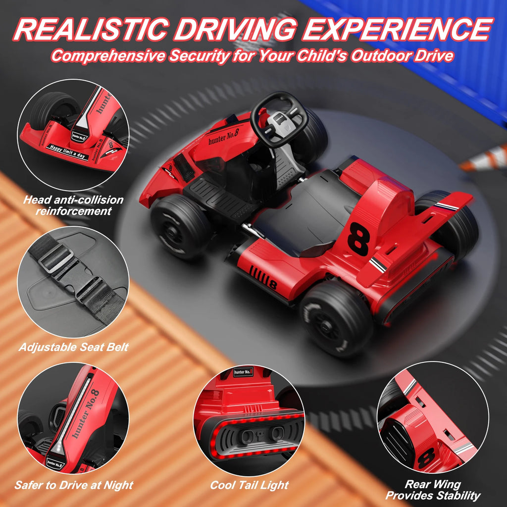 Electric Vehicles Pedal Go Karting Car Ride on Toys 12V N7975