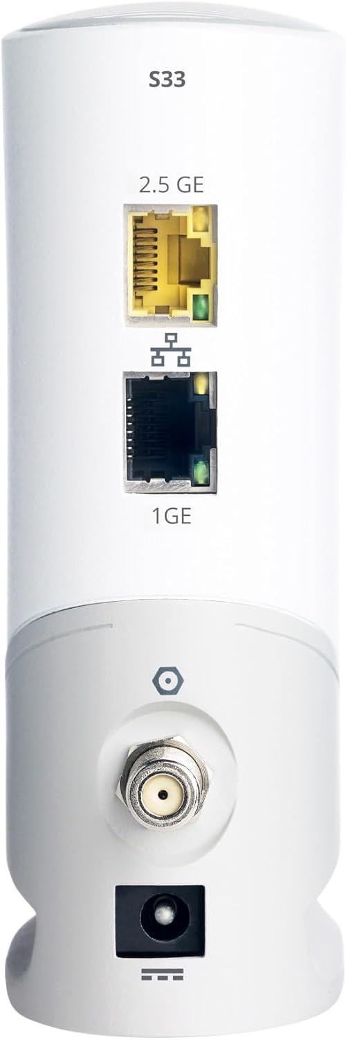 White Cable Modem with 2.5 Gbps Ports T890