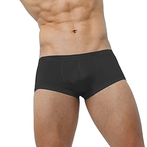 Mens Denim Shorts Boxer Brief Low Rise M9855