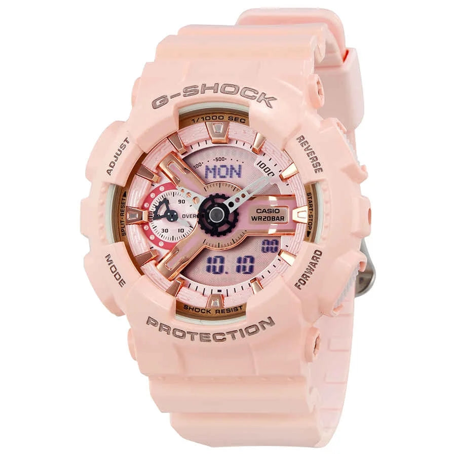 Pink Analog Digital Watch S7466