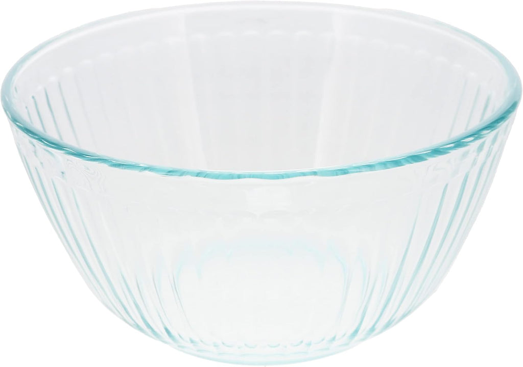 6-Cup Glass Mixing Bowls with Blue Spruce Lids W5660
