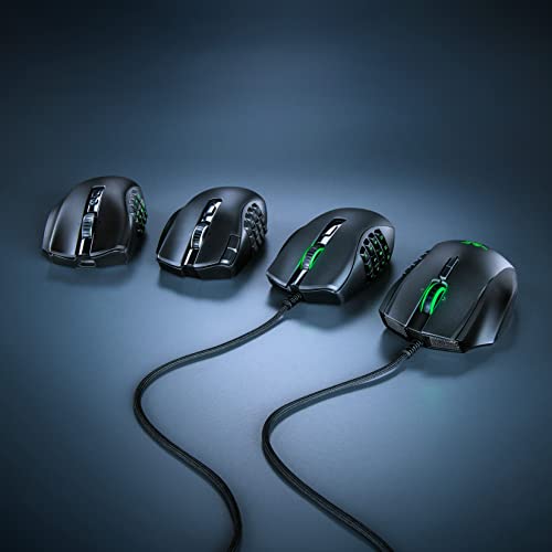 Wireless Gaming Mouse with Interchangeable Side Plate, 20K DPI Optical Sensor, Chroma RGB Lighting W2954