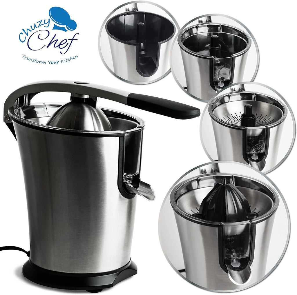 Stainless Steel Electric Citrus Juicer with Anti-Drip Citrus Press 300 Watt Motor I2296