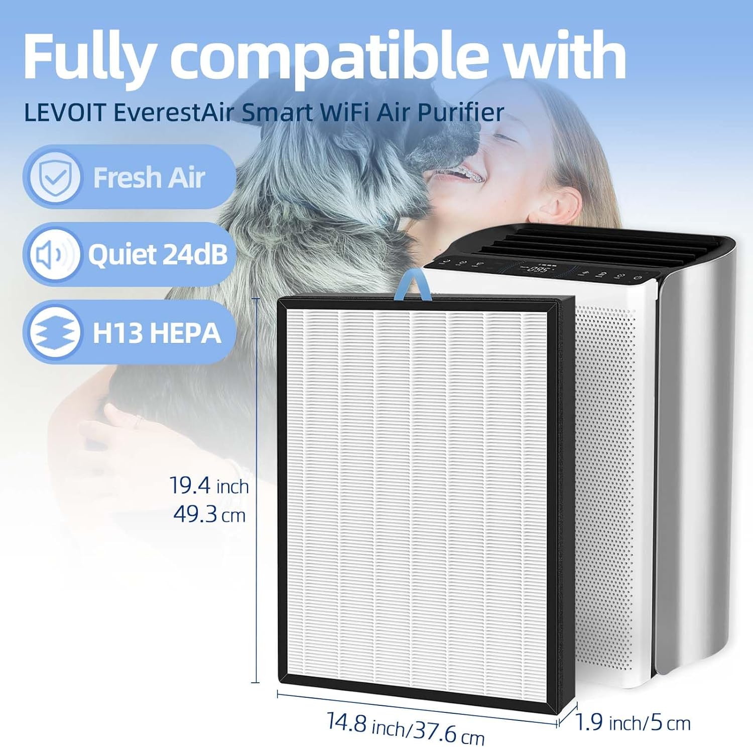 2-PACK High-Efficiency Activated Carbon Filters B44519