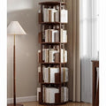 Cherry wood 360° Rotating Bookshelf Tower X990