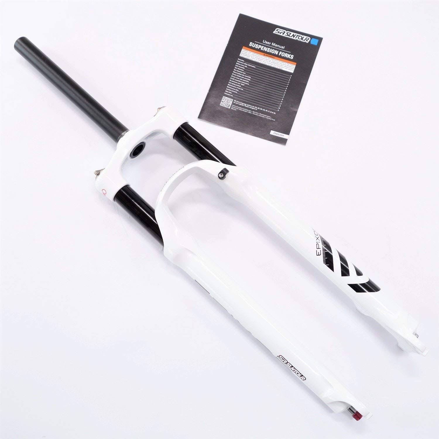 Epixon Air Spring MTB Bike Suspension Fork 29" Straight Tube 1-1/8" Travel 100mm Manual Lockout Standard Axle 9mm G8873