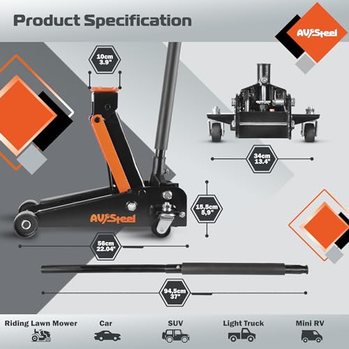 3 Ton Heavy Duty Hydraulic Floor Jack A558932