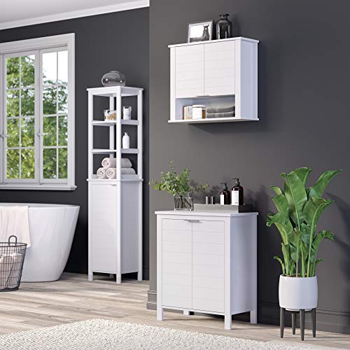 Gray Two-Door Wall Cabinet W899356