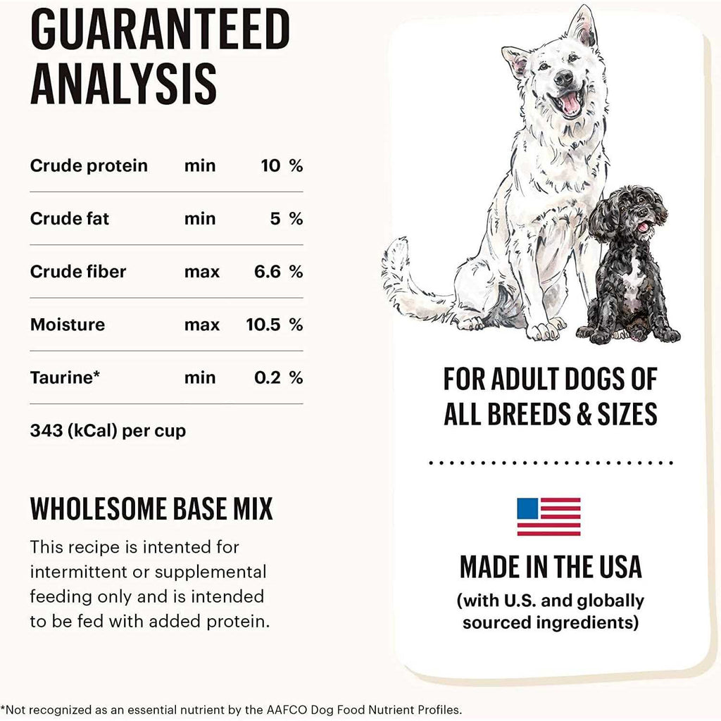 Dehydrated Whole Grain Veggie & Fruit Base Mix Dog Food Z30001
