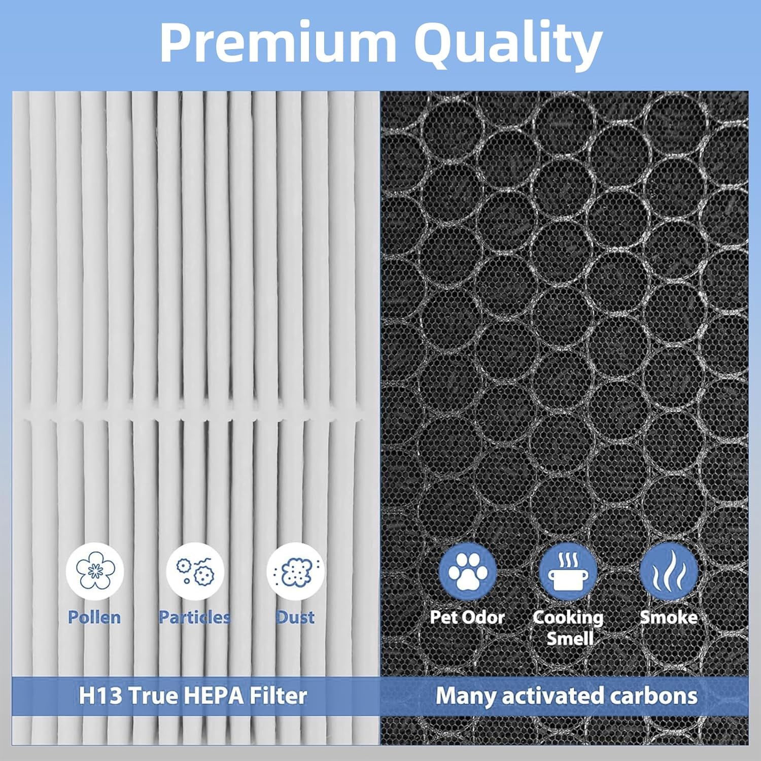 2-PACK High-Efficiency Activated Carbon Filters B44519
