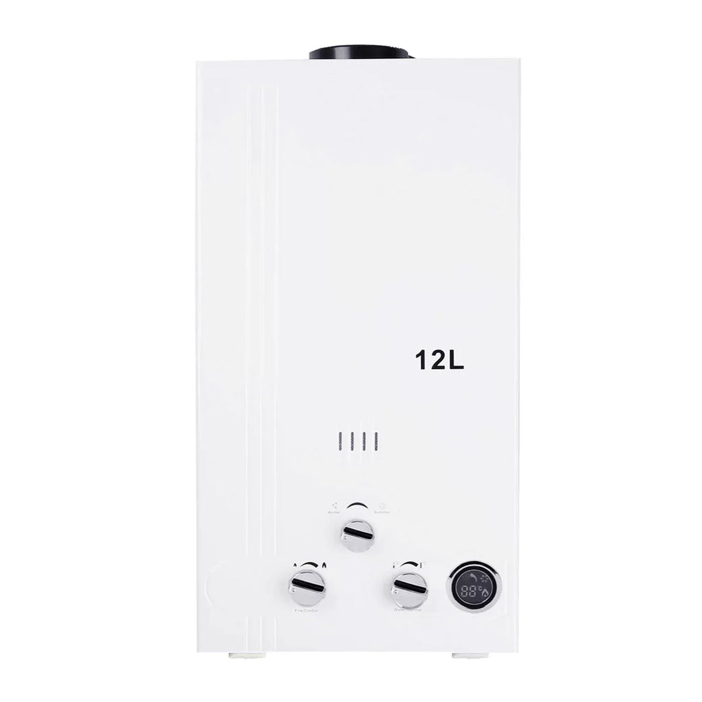 12L Tankless Water Heater LPG Liquid Propane Gas Instant Hot Boiler with Digital Display W63539