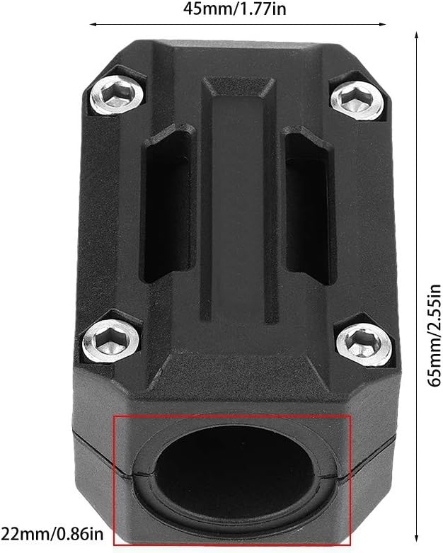 Black 3 Pair Universal Motorcycle Bumper Blocks Engine Guard Y5648