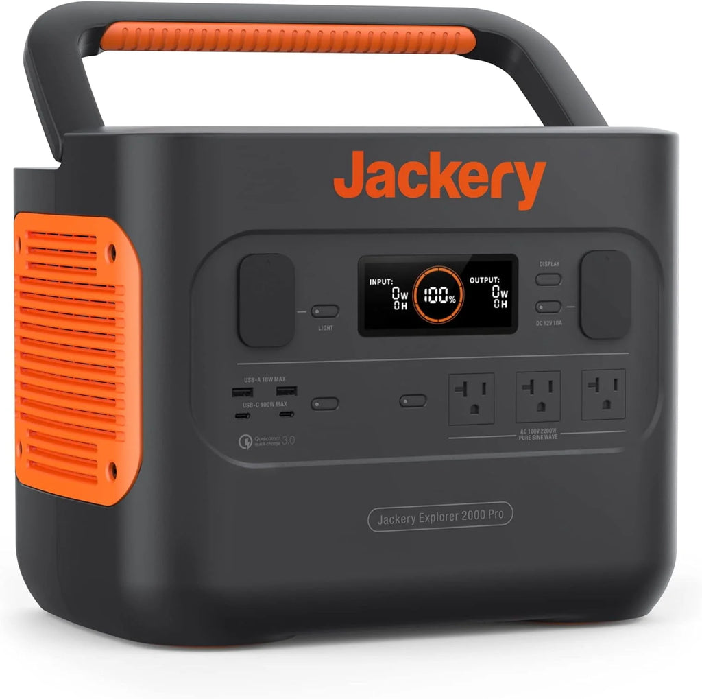 2160Wh Portable Power Station with 3x2200W AC Outlets D751