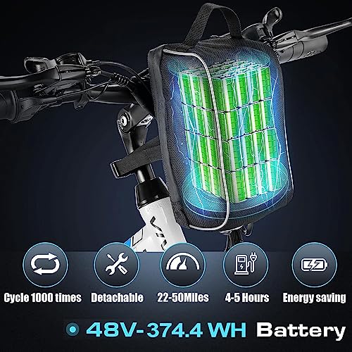 750W Peak Folding Electric Mountain Bike 26'' Ebike with Removable Battery A18722
