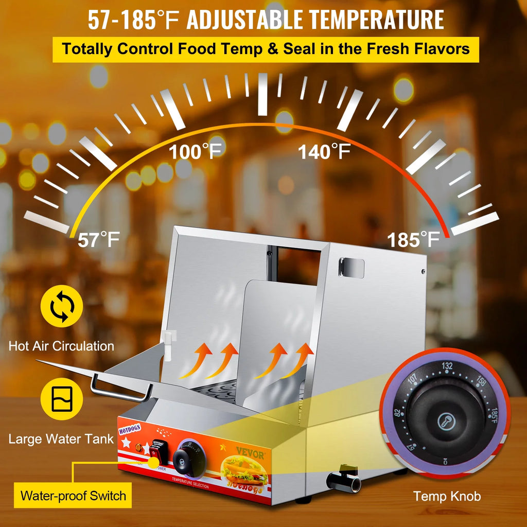 36L Stainless Steel Hot Dog Steamer R55693
