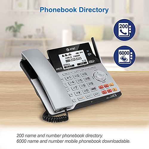 2-Line Corded/Cordless Phone with Answering Machine W326588