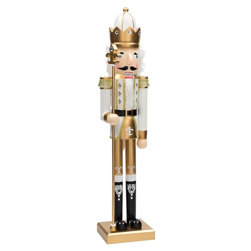 3 Ft. Green Wooden Holiday Nutcracker D752