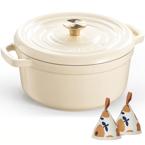 5QT Enameled Cast Iron Dutch Oven with Lid L937