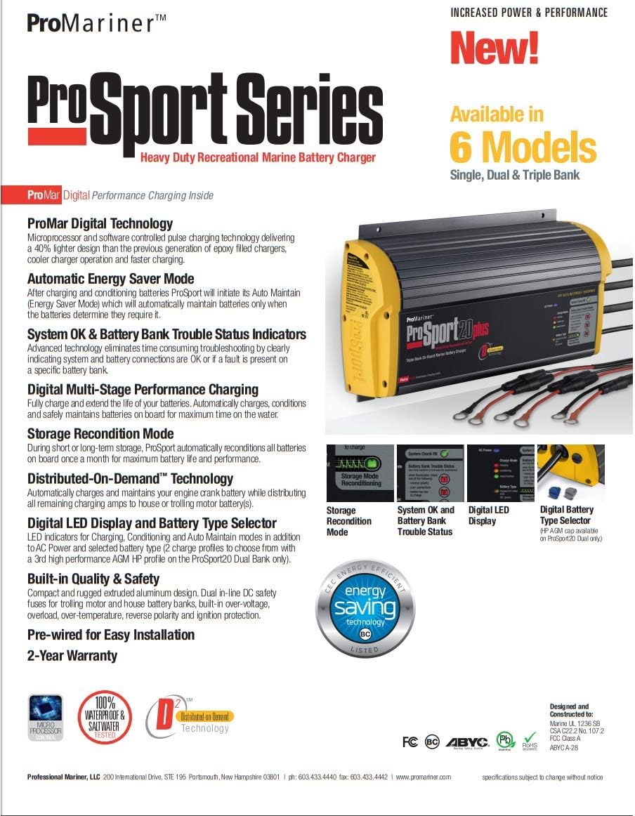 12 Amp 2 Bank On-Board Marine Battery Charger K247