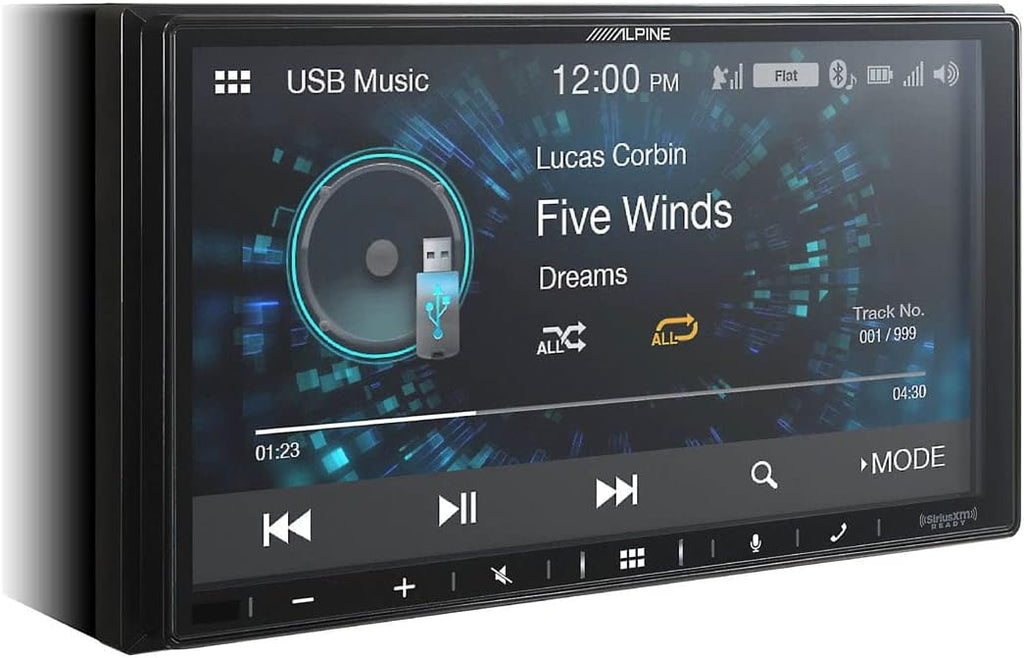 Receiver Compatible with CarPlay and Android Auto - Includes 4-Channel Power Pack Amp K30256