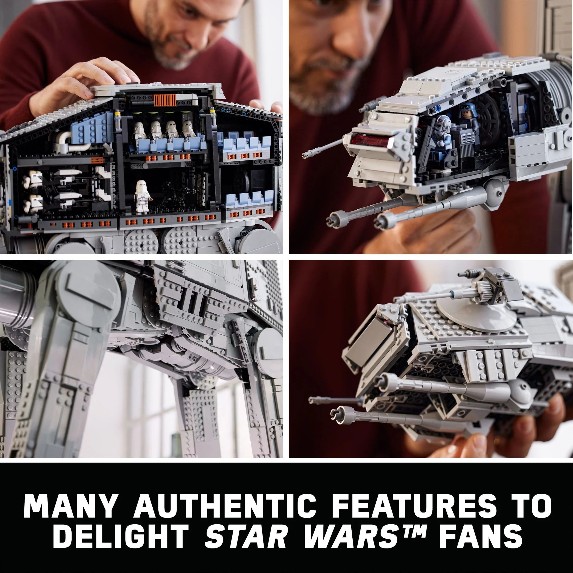 LEGO Star Wars AT-AT Walker 75313 Buildable Model with 9 Minifigures L7021