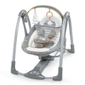 2-in-1 Compact Portable Automatic Baby Swing & Infant Seat, Battery-Powered Vibrations, 0-9 Months 6-20 lbs R9532