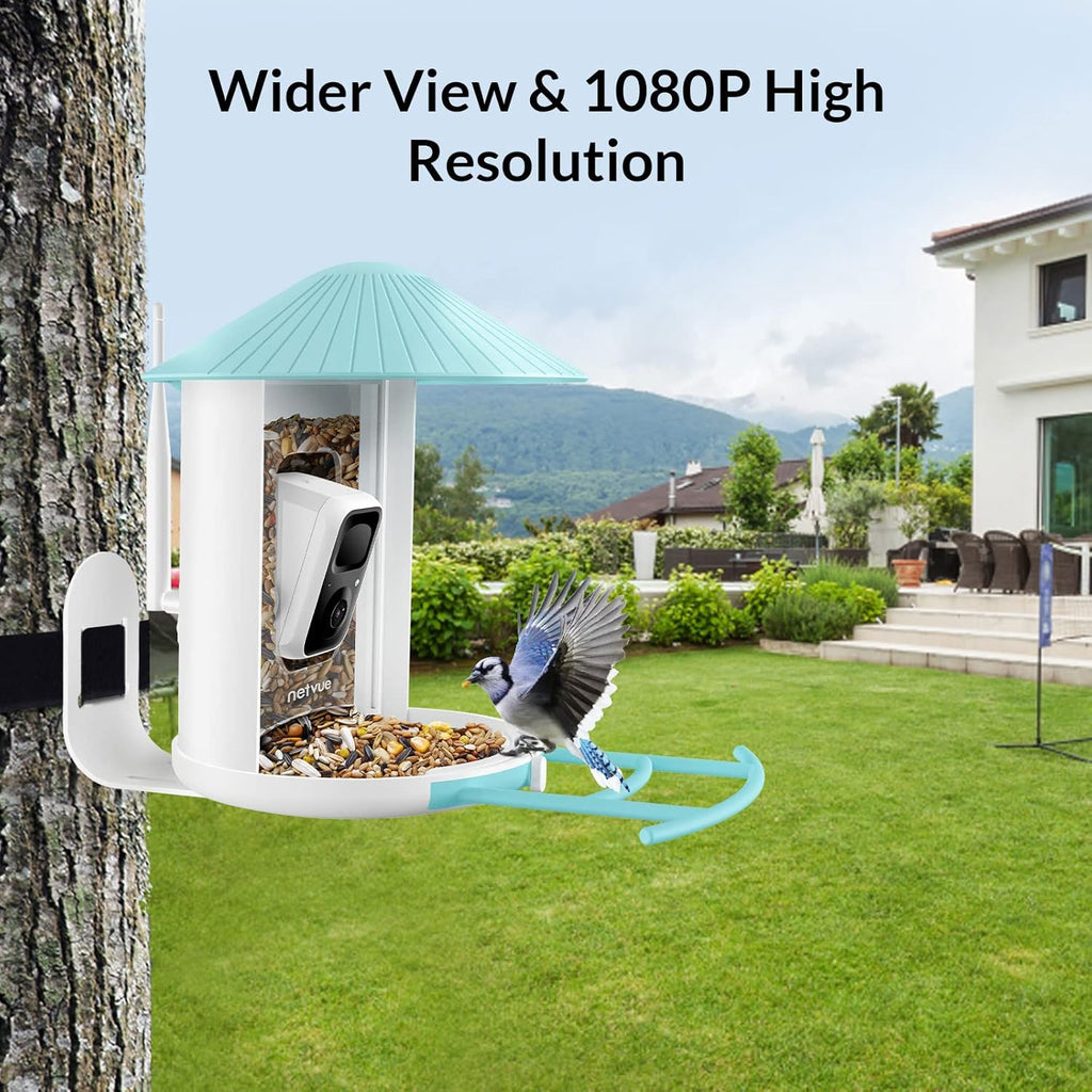 Birdfy Solar Camera with Humming Bird Feeder Extension Perch H286859