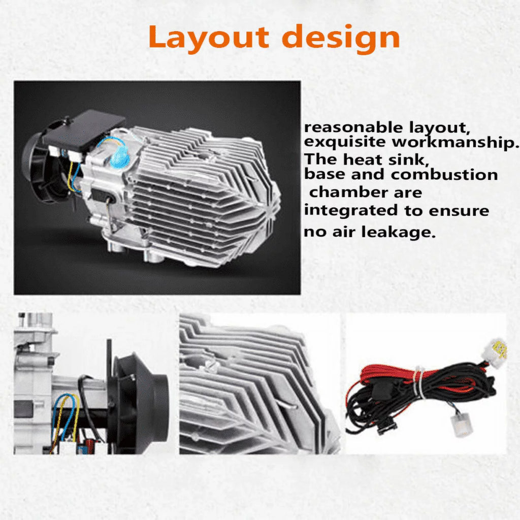 8KW 12V Diesel Air Heater with Remote Control Y168503