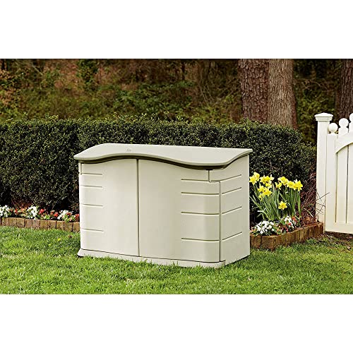 Beige/Brown Resin Outdoor Storage Shed (4.5 x 3 Ft) P91568