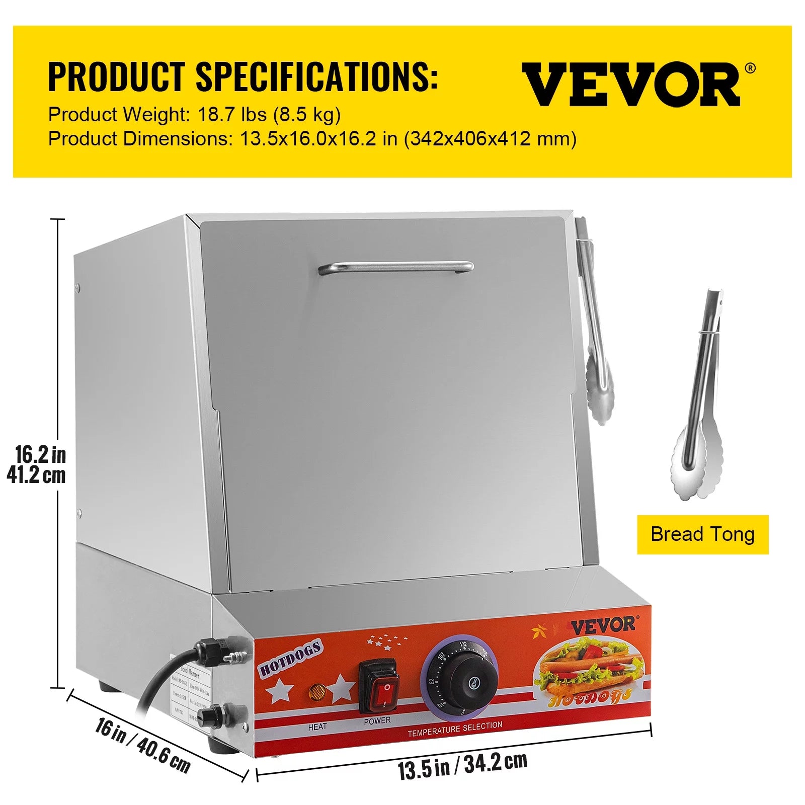 36L Stainless Steel Hot Dog Steamer R55693