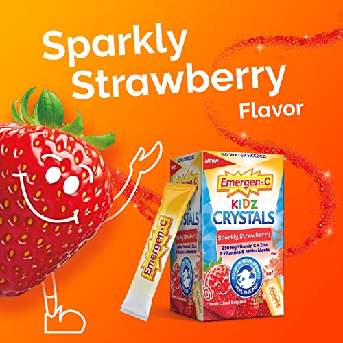 56 Stick Packs Sparkly Strawberry Immune Support Supplement with Vitamin C T257