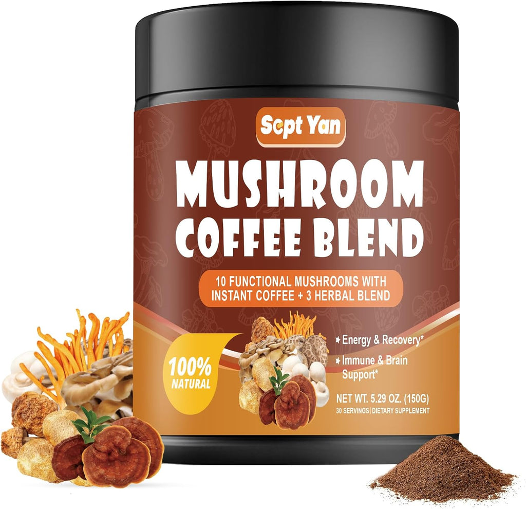 Colombian Instant Coffee Powder with 10 Mushrooms D27965
