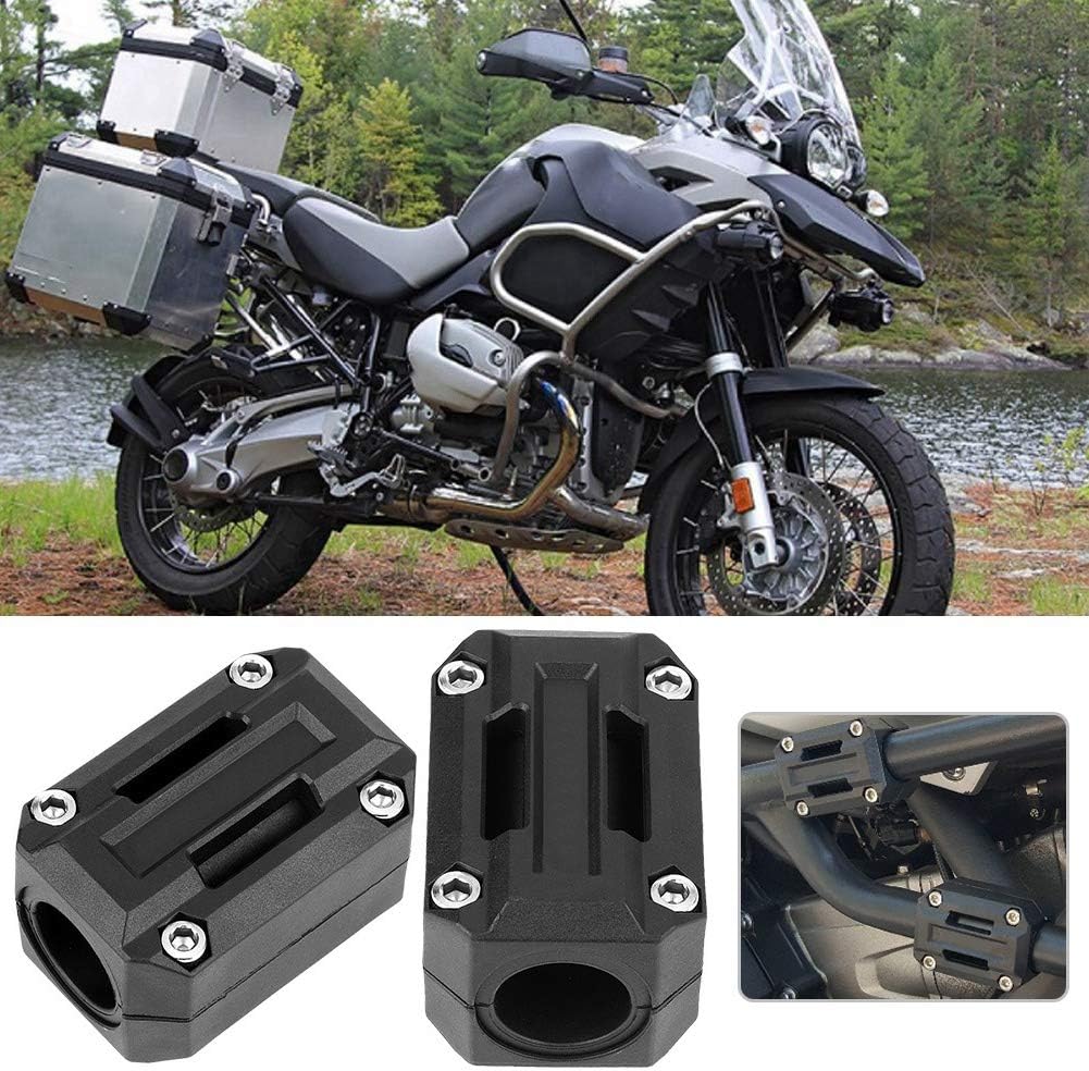Black 3 Pair Universal Motorcycle Bumper Blocks Engine Guard Y5648
