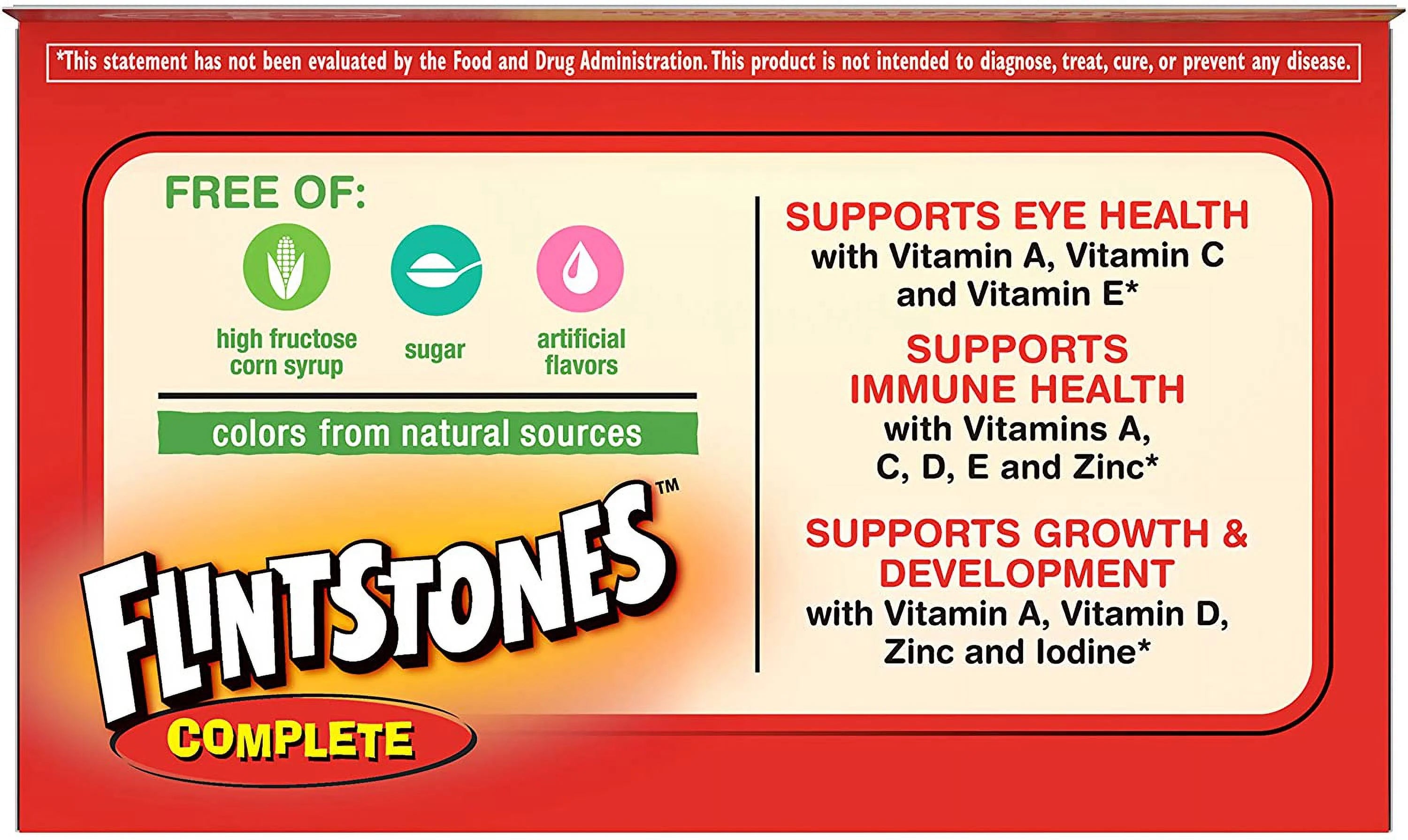 Flintstones Chewable Tablets Complete 60 Ea J48385