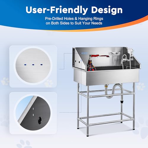 50” Dog Bathing Station with 304 Stainless Steel Tank Q578