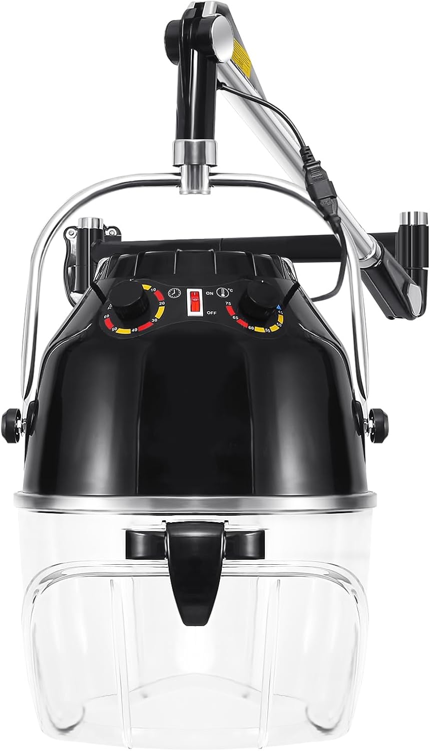 Black Wall Mounted Hair Dryer with Swivel Arm D65359