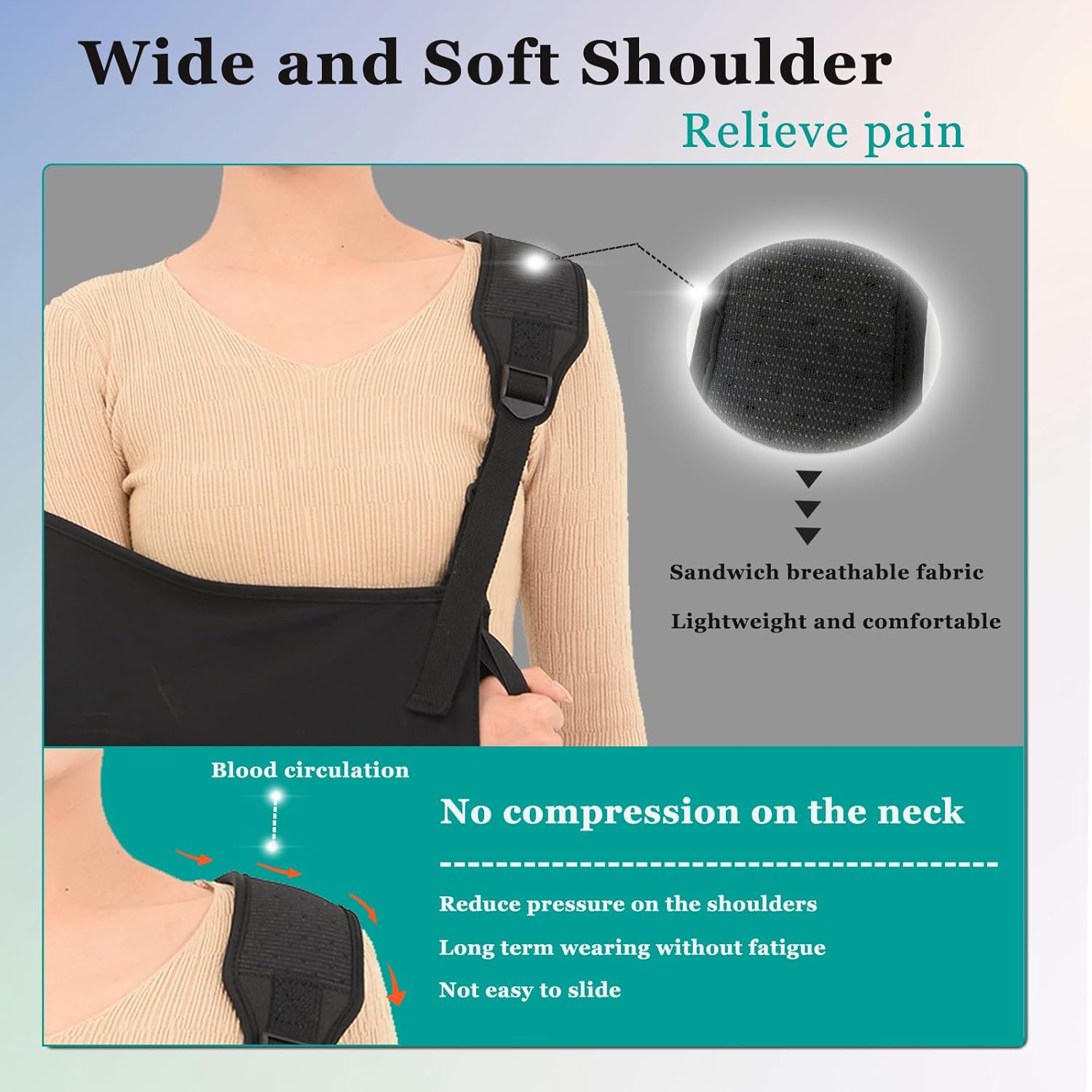 Breathable Rotator Cuff Support Brace with Shoulder Pad R8564
