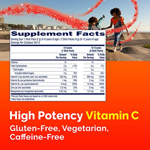56 Stick Packs Sparkly Strawberry Immune Support Supplement with Vitamin C T257