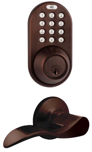 Antique Brass Digital Deadbolt Door Lock with Keyless Entry K7477