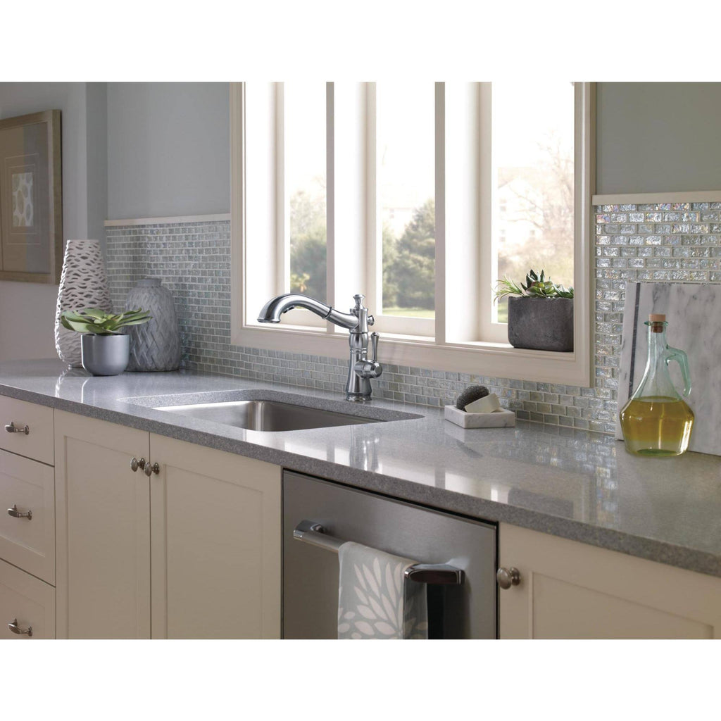 Venetian Bronze Single Handle Pull-Out Kitchen Faucet C50279