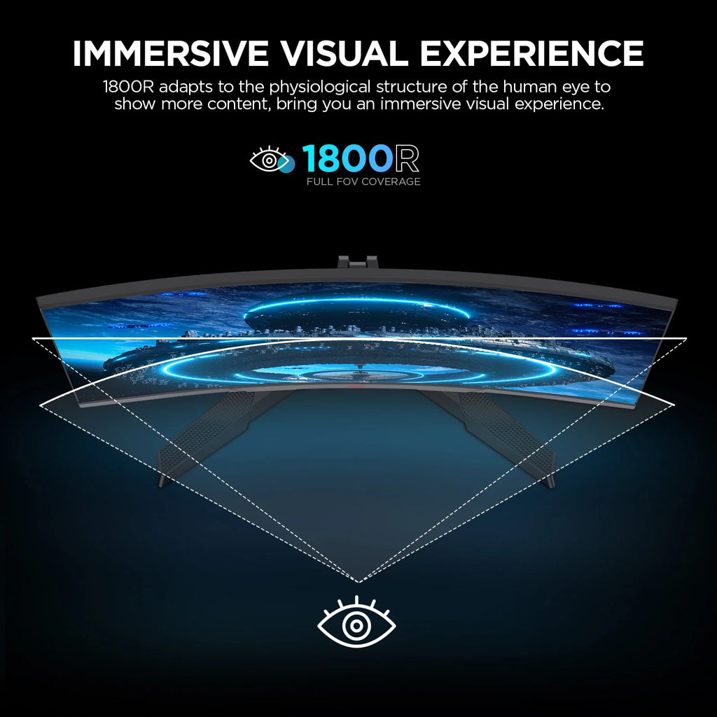 24 inch FHD 1080P VA Gaming Monitor, 165Hz, 1ms B143